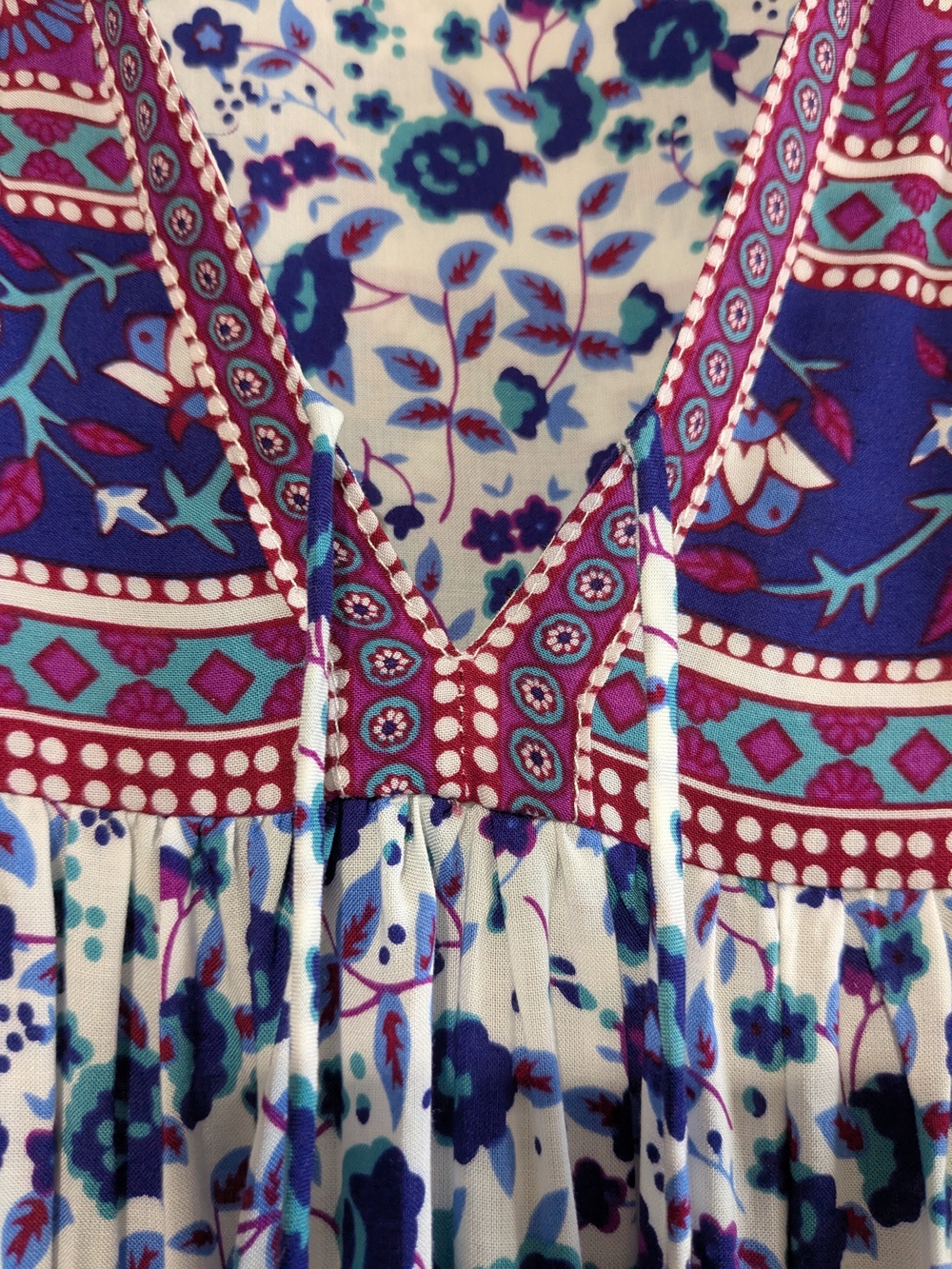 Spell & The Gypsy Collective Gypsy Love Boho Midi Floral Dress S Berry - Picture 5 of 12